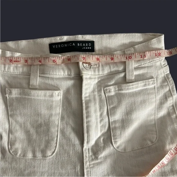 Veronica Beard Cream Jeans
